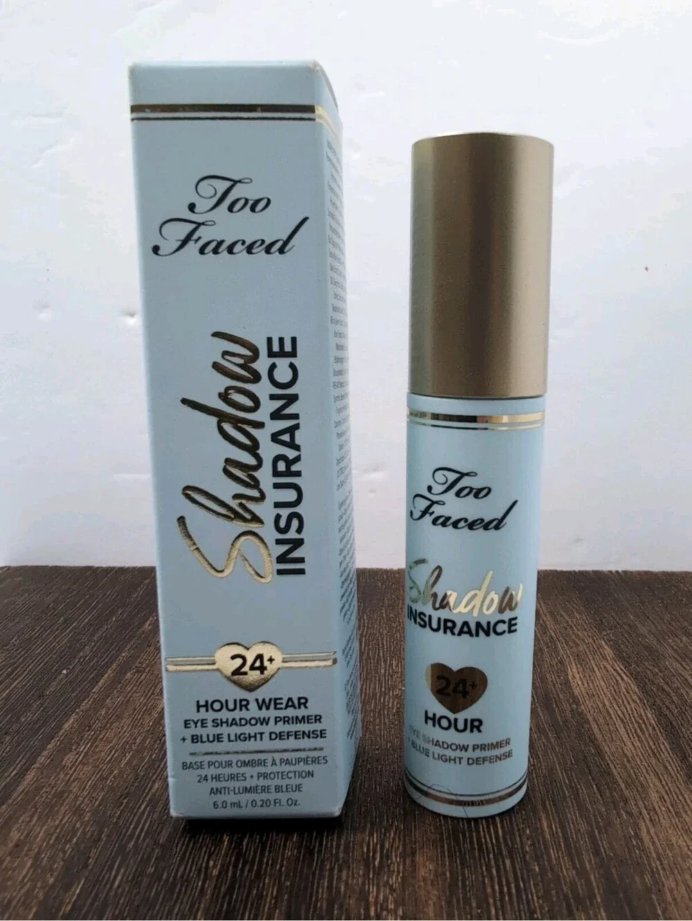 Too Faced Shadow Insurance 24 Hour Eye Shadow Primer Blue Light Defense .20 oz
